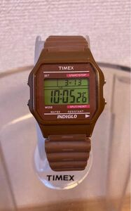 TIMEX 80 　チョコレートブラウン 腕時計 デジタル