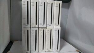 【通電確認済み】wii 本体 白 本体のみ　10台セット　ニンテンドー 0003093