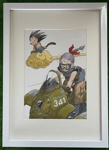 【激レア】額装品　ドラゴンボール　イラストI 鳥山明　DRAGONBALL 検)セル画　原画　ポストカード　イラスト　ポスター