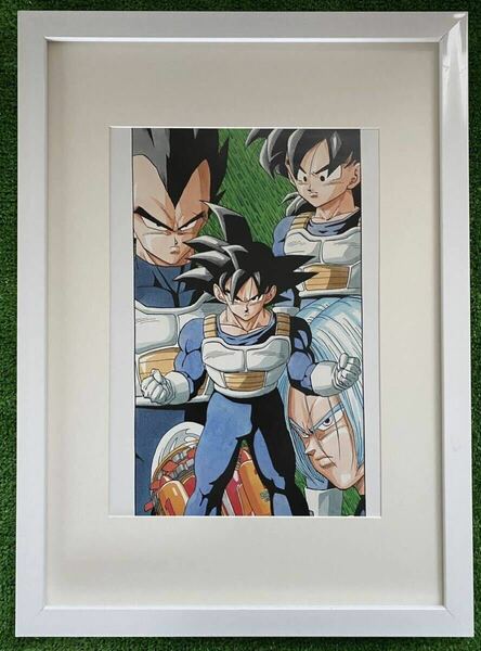 【激レア】額装品　ドラゴンボール　イラストK 鳥山明　DRAGONBALL 検)セル画　原画　ポストカード　イラスト　ポスター