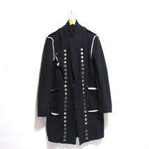 希少【COMME des GARCONS HOMME PLUS コムデギャルソン オムプリュス】AD2006 archive/裏ボタン 縮絨/コート ショップコート_画像1