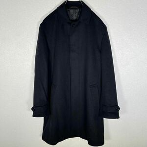 【BETWEEN】ステンカラーコート 『M』 ブラック ロングコート 大人/フォーマル ウール シンプルデザイン