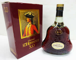 ★ 未開栓 Hennessy ヘネシー X.O COGNAC コニャック グリーンボトル 金キャップ 700ml 40% ブランデー 箱付き 洋酒 古酒 ★