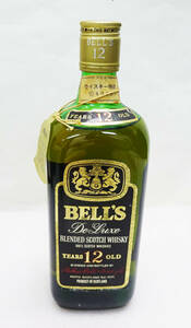 ★ 未開栓 BELLS De Luxe ベルズ 12年 縦型グリーンボトル デラックスブレンディッド スコッチ ウイスキー 特級 古酒 750ml 43度 ★