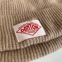 DANTON ダントン ニット帽 F ベージュ レディース 秋冬 美品_画像2