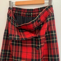 Sarahwear サラウェア ウール ロング スカート 2 タータンチェック レディース 未使用に近い 美品_画像7