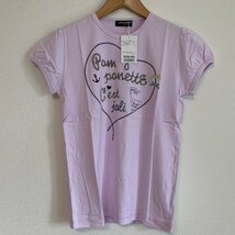 未使用品 pom ponette junior ポンポネット ジュニア Tシャツ L 160 パープル 女の子 夏 タグ付き 美品_画像1