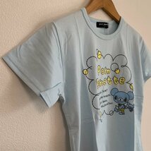 未使用品 pom ponette junior ポンポネット ジュニア Tシャツ L 160 水色 女の子 夏 タグ付き 美品_画像5