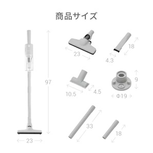 掃除機 コードレス スティック型 15000pa サイクロン式 小型 コンパクトの画像7