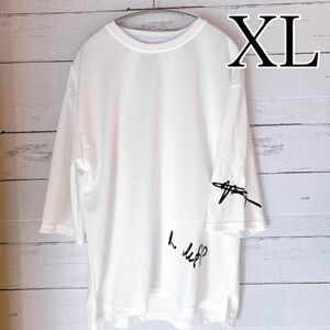 Tシャツ カットソー 七分袖 メンズ 春夏 無地 トップス XL 大きいサイズ