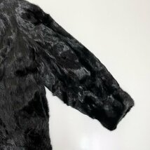 SAGA MINK ミンク ロングコート サイズ12 ブラック/黒 ファーコート 毛皮 サガミンク digjunkmarket_画像5
