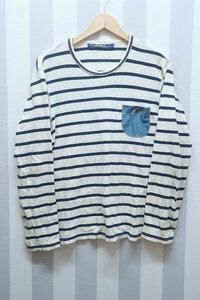 2-7102A/JUNYA WATANABE 長袖ボーダーTシャツ WI-T014 AD2011 ジュンヤワタナベ