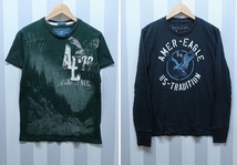 6-3908A/アメリカンイーグル 半袖Tシャツ/長袖Tシャツ/半袖ヘンリーネックTシャツ American Eagle 6点セット_画像5