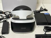 【SONY PS4 PSVR CUH-ZVR1 CUHJ-16001 本体 カメラ プロセッサーユニット ACアダプタ ケーブル】【簡易チェック/通電起動確認済み】_画像6