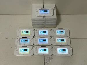 【任天堂 Wiiu 20台/10セット】本体 WUP-001・101×10/ゲームパッド WUP-010×10/タッチペン×10【簡易チェック/初期化済み】バッテリー