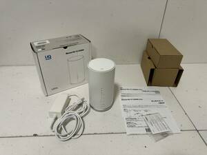 【Speed Wi-Fi HOME L01s white UQ版 HWS32SWU 本体 アダプタ 無線LAN Wi-Fiルーター】