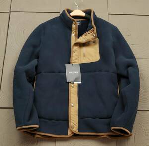 XR22　TIRLYTIRLY　ポーラー　フリース　ジャケット/Polar Fleece Jacket　メンズ　冬　XL　裏起毛　マウンテンジャケット　ネイビー
