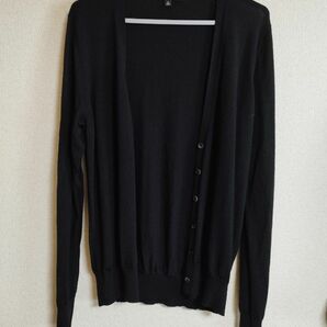 ドキンちゃん専用　カーディガン 黒 UNIQLO　М　薄手　腕細め　Flow and Fixture　ドルマンニットカーディガン