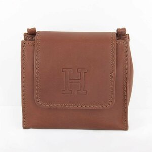  superior article [USED] HIROFU Hirofu shoulder bag Brown car f