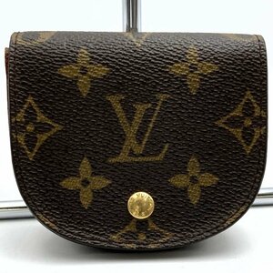 LOUIS VUITTON ルイ・ヴィトン ポルト・モネ・グセ モノグラム M61970 財布 コインケース ブラウン PVC レディース メンズ 小物 USED