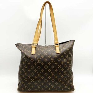 LOUIS VUITTON ルイ・ヴィトン カバメゾ モノグラム トートバッグ ショルダーバッグ PVC ブラウン 茶 メンズ レディース M51151 USED