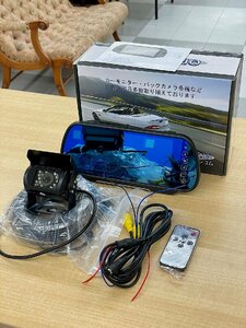 オリジンコム 12V/24V両用 バックカメラ + 7インチルームミラーLCDカラー液晶モニター + 20m同軸延長ケーブルセット 未使用