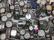 動作未確認品 ジャンク ステンレス 金属系 腕時計 200本 SEIKO/CITIZEN/CASIO/RADO/CYMA/TIMEX/DIESEL ブランド まとめ売り 大量 まとめて_画像6