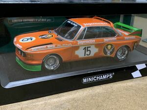 MINICHAMPS 1:18 BMW 3.0 CSL JAGERMEISTER RACING TEAM ミニチャンプス　イェーガーマイスター　ニキ・ラウダ　新品　未開封　ニュル