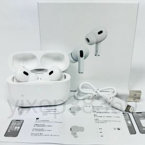 【2024最新型】AirPods Pro第2世代 代替品 ワイヤレスイヤホン Bluetooth 5.3 TWS 高品質 充電ケース付 Android iPhone X 11 12 13 14 15.