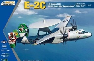 KINETIC　1/48 E-2C ホークアイ 2000 VAW-115 リバティーベルズ　サヨナラ　アツギ