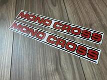 ★送料無料★MONO CROSS モノクロス カッティング ステッカー デカール 2枚セット レッド_画像2