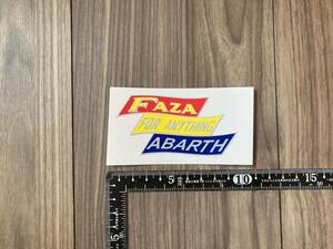 送料無料 Faza For Anything Abarth アバルト カッティング ステッカー デカール 90mm x 45mm