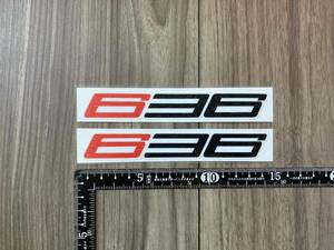 送料無料 ZX-6R ZX6R 636 Decal Sticker カッティング ステッカー シール デカール 140mm x 21mm 2枚セット