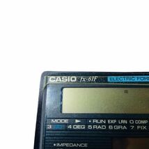 【希少】CASIO fx-61F 関数電卓 カシオ　取扱説明書付き　ケース付き　電卓_画像8
