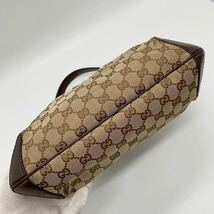 1円 GUCCI グッチ GGキャンバス レザー ホースビット ショルダーバッグ トートバッグ ワンショルダー ハンドバッグ　ワンハンドル 希少_画像7