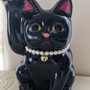 招き猫 黒色 オリジナル品 3色招き猫