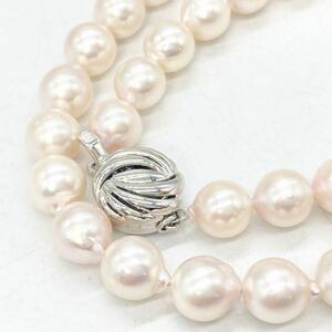 ■アコヤ本真珠ネックレスおまとめ■m約40g 約8~8.5mm あこや 真珠 パール pearl necklace jewelry parts EA0