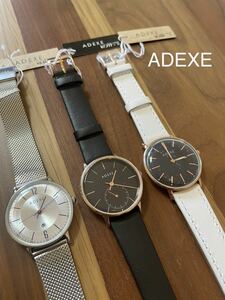 3点セット　ADEXE アデクス　腕時計　アナログ　レディース　②