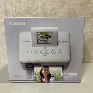 未使用Canon キャノン SELPHY セルフィー CP800 コンパクト フォトプリンター 写真 印刷 家庭用 ホワイト