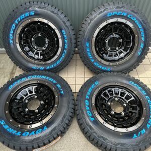 《オープンカントリーR/T》185/85R16◆105/103L◆16×5.5J+20◆《バークレイハードロック ローガン》ジムニー JB64 ホワイトレター