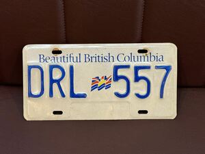 カナダ・ブリティッシュコロンビア州 ナンバープレート CANADA BC British Columbia 中古品