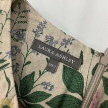 [PT13417] ローラアシュレイ カットソー ノースリーブ タンクトップ 麻100％ ベージュ系 11 LAURA ASHLEY / 小型便OK_画像4