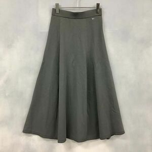 [PT13463] アルマーニエクスチェンジ スカート ロング フレア ニット グレー系 S ARMANI EXCHANGE