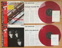 レア！ 国内 赤盤「The Beatles - Original Mono-Record 」BEATLES ジョンレノン ポールマッカートニー ジョージハリソン リンゴスター_画像2