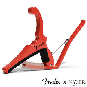 Kyser X Fenderエレキギター用 Classic Color QUICK-CHANGE ELECTRIC CAPO KGEFFRA Fiesta Red【カイザー カポ】