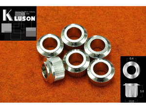 KLUSON/ブッシュ BUSHING SET 6.35-10.5 N/F（ニッケル/6個セット）【クルーソン】