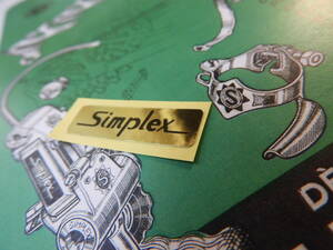 ★ＳＩＭＰＬＥＸ★貴重★ゴールド★Ｍ　２★ステッカー★サンプレックス★★☆Campagnolo