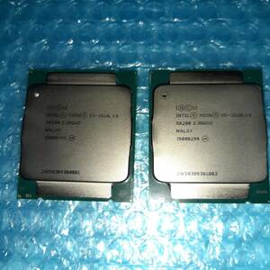 Intel Xeon E5-2618LV3 LGA2011-3 同ロット品 2枚組み 作動品