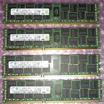 Samsung PC3L-12800R 16GB ECC Registered REG DDR3-1600 同ロット4枚組 合計64GB サーバー用 作動確認済み C_画像1