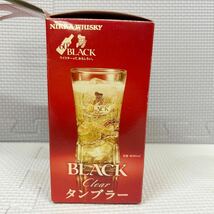 A110 当時物 NIKKA WHISKY 60th BLACK Clear タンブラー ハイボール グラス 365ml 【未使用】_画像5